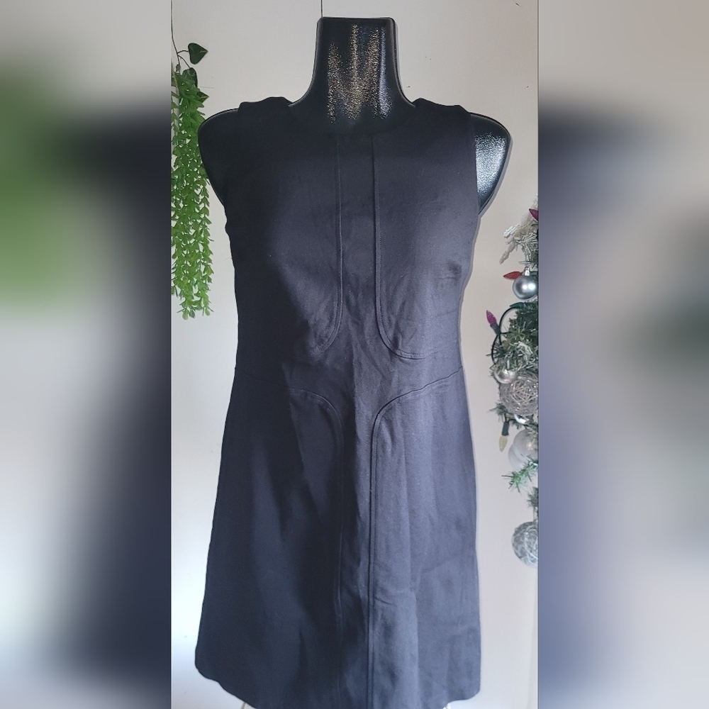 Vince Camuto Black Sleeveless Shift Dress Size 8 - Picture 2 of 8